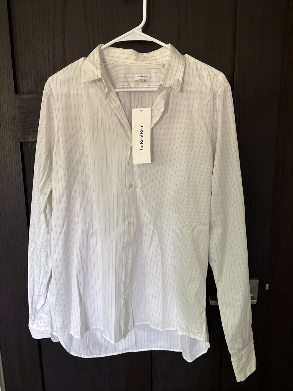 Jil Sander fine-pinstriped long-sleeve cotton shirt